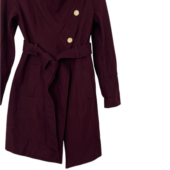 Guess Asymmetrical Wool Blend Coat Size Medium - Picture 5 of 12